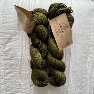2 Skeins of Discontinued Madelinetosh DK Twist Wool Yarn in Joshua Tree Color